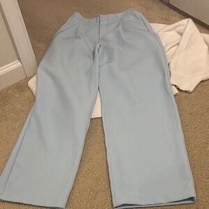 Urban Outfitters Soft Work Office Trousers Sky Blue Trousers